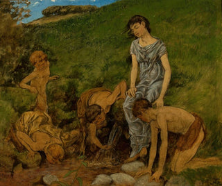 In spring near the spring - Hans Thoma — artwork view