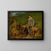 In spring near the spring - Hans Thoma — framed artwork on a wall