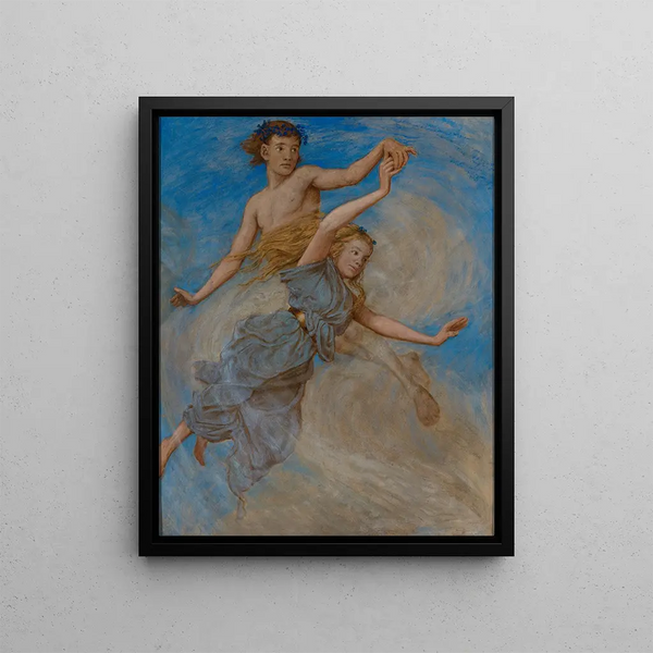 Danse des récoltes d'août - Hans Thoma — framed artwork on a wall
