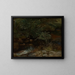 Bord de Bach avec des arbres et des herbes - Hans Thoma — framed artwork on a wall