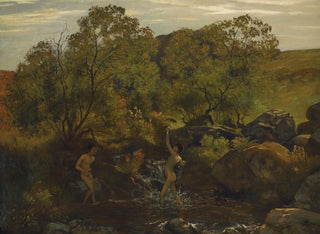 Young boys bathing - Hans Thoma — artwork view