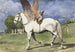 Cherub on Pegasus - Hans Thoma — artwork view
