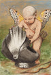 Cherub with helmet - Hans Thoma — artwork view