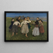 Children Dancing in a Circle - Hans Thoma — framed artwork on a wall