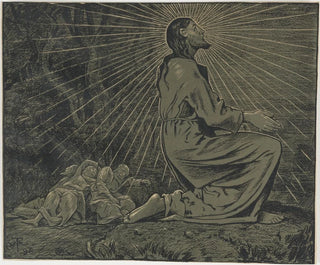 The Christ at the Mount of Olives - Hans Thoma — artwork view