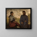 The Christ and the Samaritan Woman - Hans Thoma — framed artwork on a wall