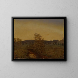 L evening star - Hans Thoma — framed artwork on a wall