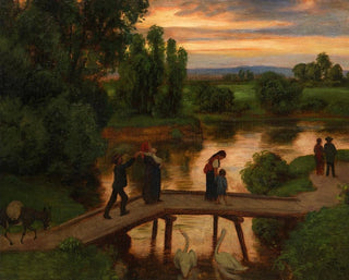 Le Pont Soir d'été - Hans Thoma — artwork view