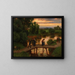 Le Pont Soir d'été - Hans Thoma — framed artwork on a wall
