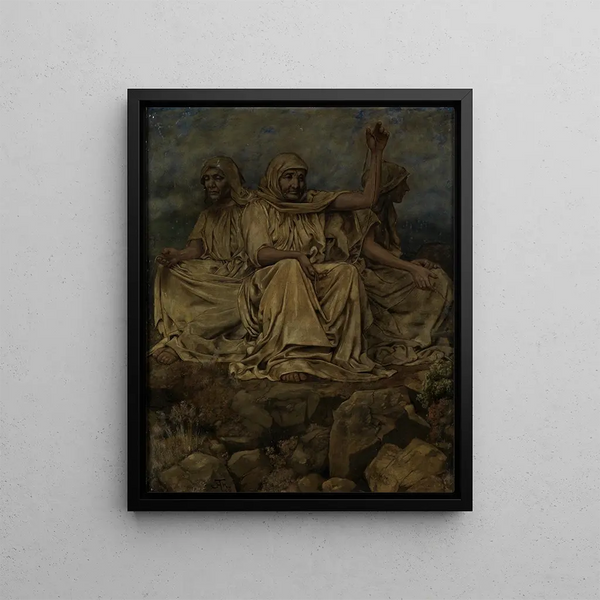 The Norns - Hans Thoma — framed artwork on a wall