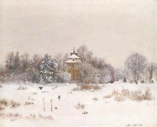 The moor near Frankfurt in winter - Hans Thoma — artwork view