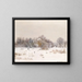 The moor near Frankfurt in winter - Hans Thoma — framed artwork on a wall