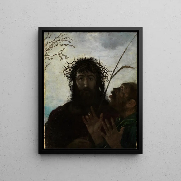 La dérision de Jésus - Hans Thoma — framed artwork on a wall