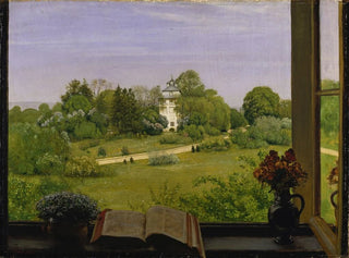 La vue sur le parc Holzhausen - Hans Thoma — artwork view