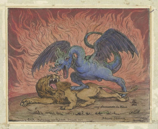 Dragon and lion - Hans Thoma — artwork view