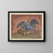 Dragon and lion - Hans Thoma — framed artwork on a wall
