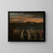 Bateau solitaire - Hans Thoma — framed artwork on a wall
