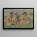 Family of Fauns - Hans Thoma — framed artwork on a wall