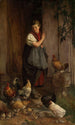 Nourrir les poules - Hans Thoma — artwork view