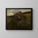 Block of stone in a meadow valley - Hans Thoma — framed artwork on a wall