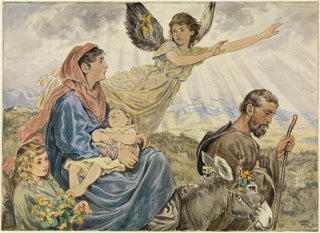 Flight into Egypt - Hans Thoma — artwork view