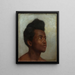 Study of a Young Black Man - Hans Thoma — framed artwork on a wall