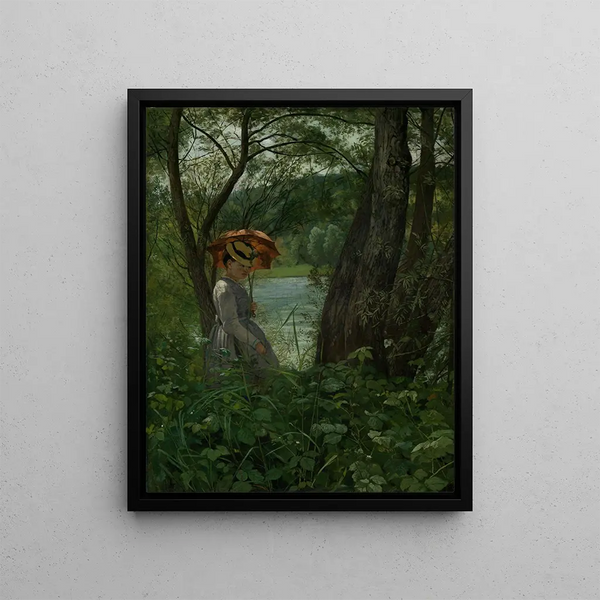 Au soleil - Hans Thoma — framed artwork on a wall