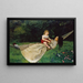 In the hammock - Hans Thoma — framed artwork on a wall