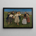 Round of Children - Hans Thoma — framed artwork on a wall