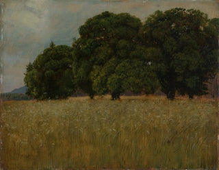 Cornfield with Oak Leaves - Hans Thoma — artwork view