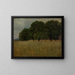 Cornfield with Oak Leaves - Hans Thoma — framed artwork on a wall
