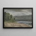 Landscape painting with storm clouds - Hans Thoma — framed artwork on a wall
