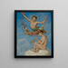 Que deux jeunes génies avec des fleurs - Hans Thoma — framed artwork on a wall
