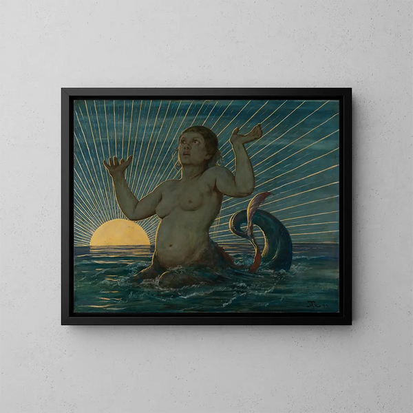 Wake of the Sea - Hans Thoma — framed artwork on a wall