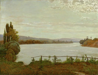 Morning Painting on the Upper Rhine near Schaffhouse - Hans Thoma — artwork view