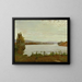 Morning Painting on the Upper Rhine near Schaffhouse - Hans Thoma — framed artwork on a wall