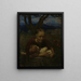 Mother and Child in a Garden - Hans Thoma — framed artwork on a wall