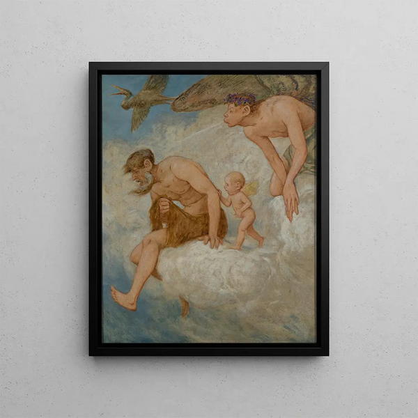 Marche les dieux du vent - Hans Thoma — framed artwork on a wall