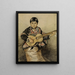 Femme napolitaine avec guitare - Hans Thoma — framed artwork on a wall