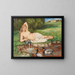 Nymphe au bord d'un ruisseau - Hans Thoma — framed artwork on a wall