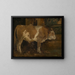 Bull in the Woods - Hans Thoma — framed artwork on a wall