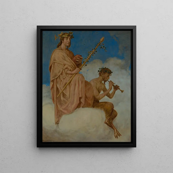 October Wine - Hans Thoma — framed artwork on a wall