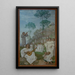 Easter Triptych Painting Fields of the Blessed Paradise - Hans Thoma — framed artwork on a wall