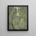 Paradise with Peacocks - Hans Thoma — framed artwork on a wall
