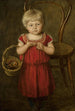 Portrait of Ela with a basket - Hans Thoma — artwork view