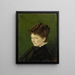 Portrait of Ida Müller née Scholderer - Hans Thoma — framed artwork on a wall