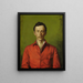 Portrait of Prince Frederick Charles of Hesse - Hans Thoma — framed artwork on a wall