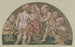 Putti with armillary sphere painting from the mosaic destroyed at the Zum Kaiser Karl house at the Hauptwache in Frankfurt - Hans Thoma — artwork view
