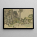 Rochers près de Saint-Blaise, Forêt-Noire - Hans Thoma — framed artwork on a wall