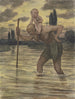 Saint Christopher Painting - Hans Thoma — artwork view